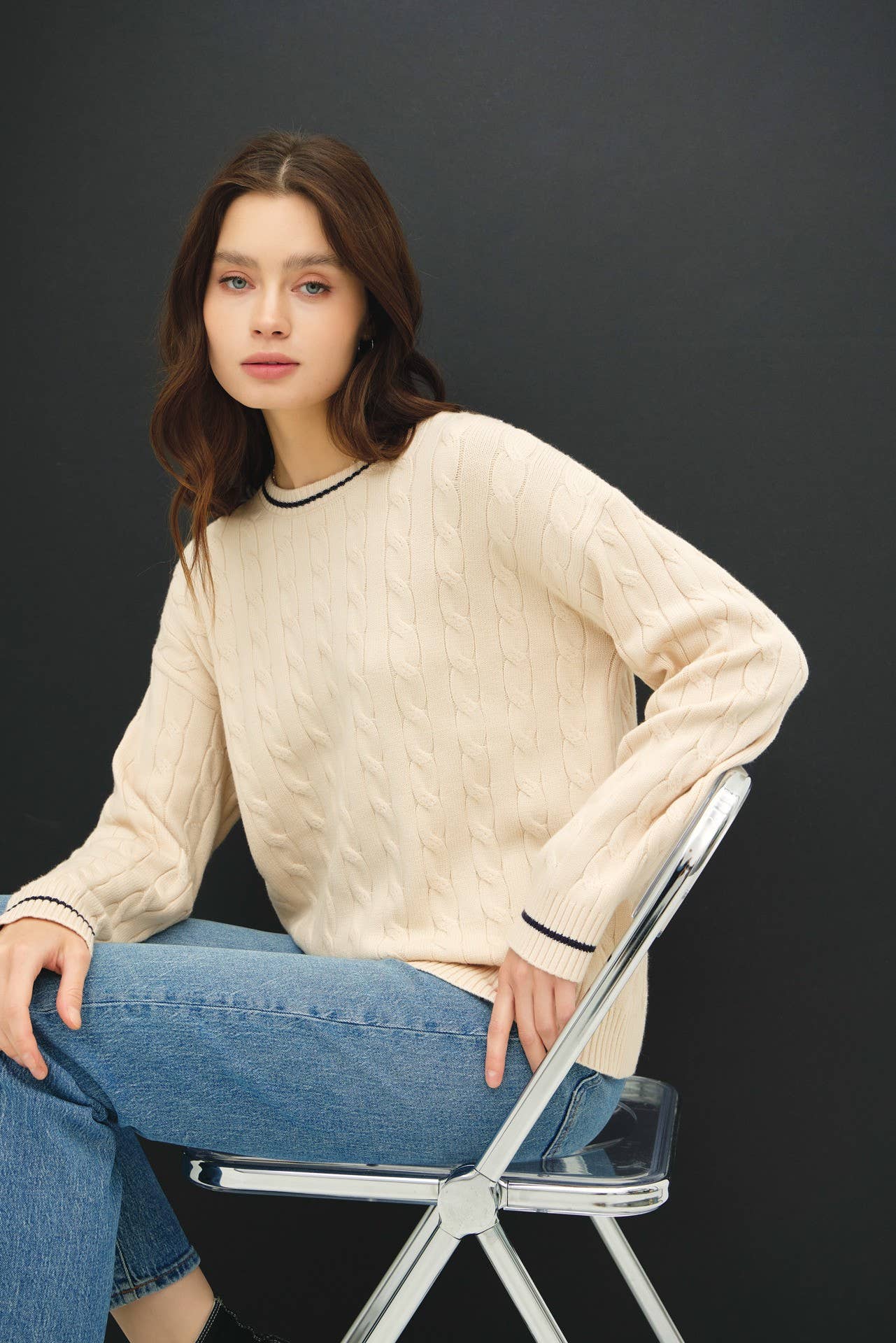 Chunky Cable Knit Sweater