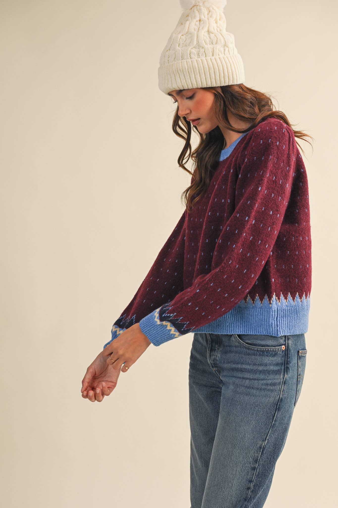 Geometric Knit Sweater