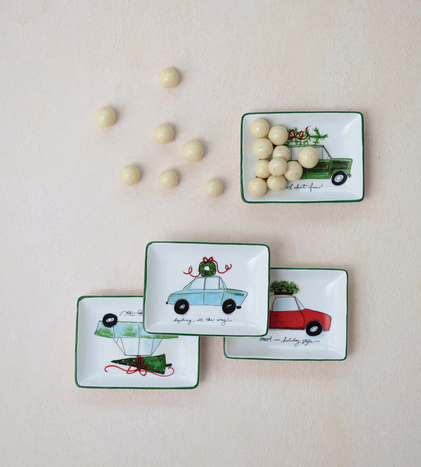 Stoneware Dish with Car