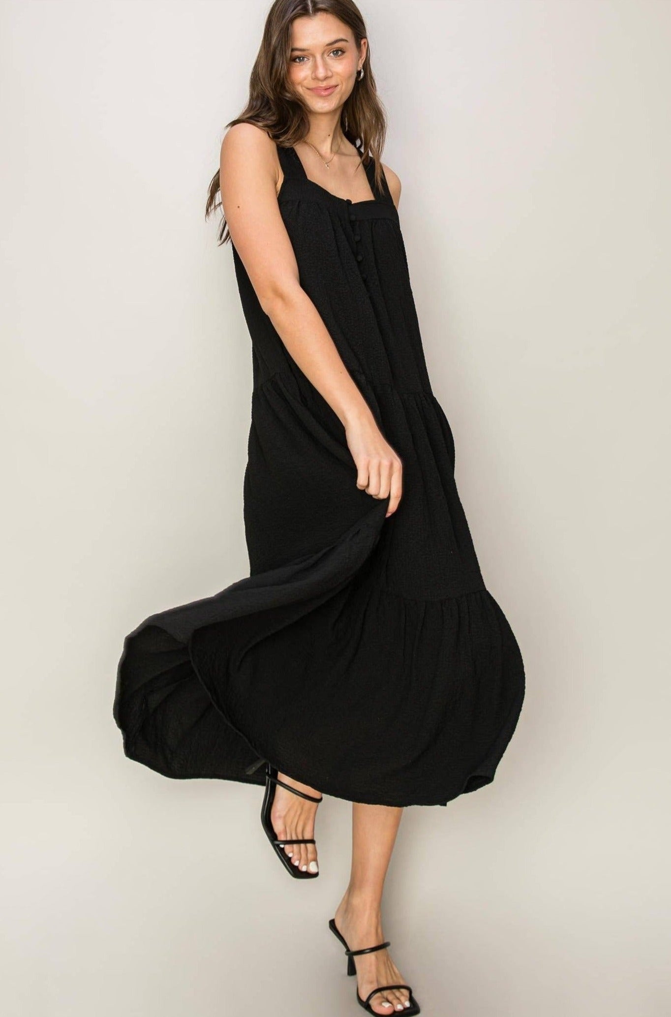 Tiered Midi Dress