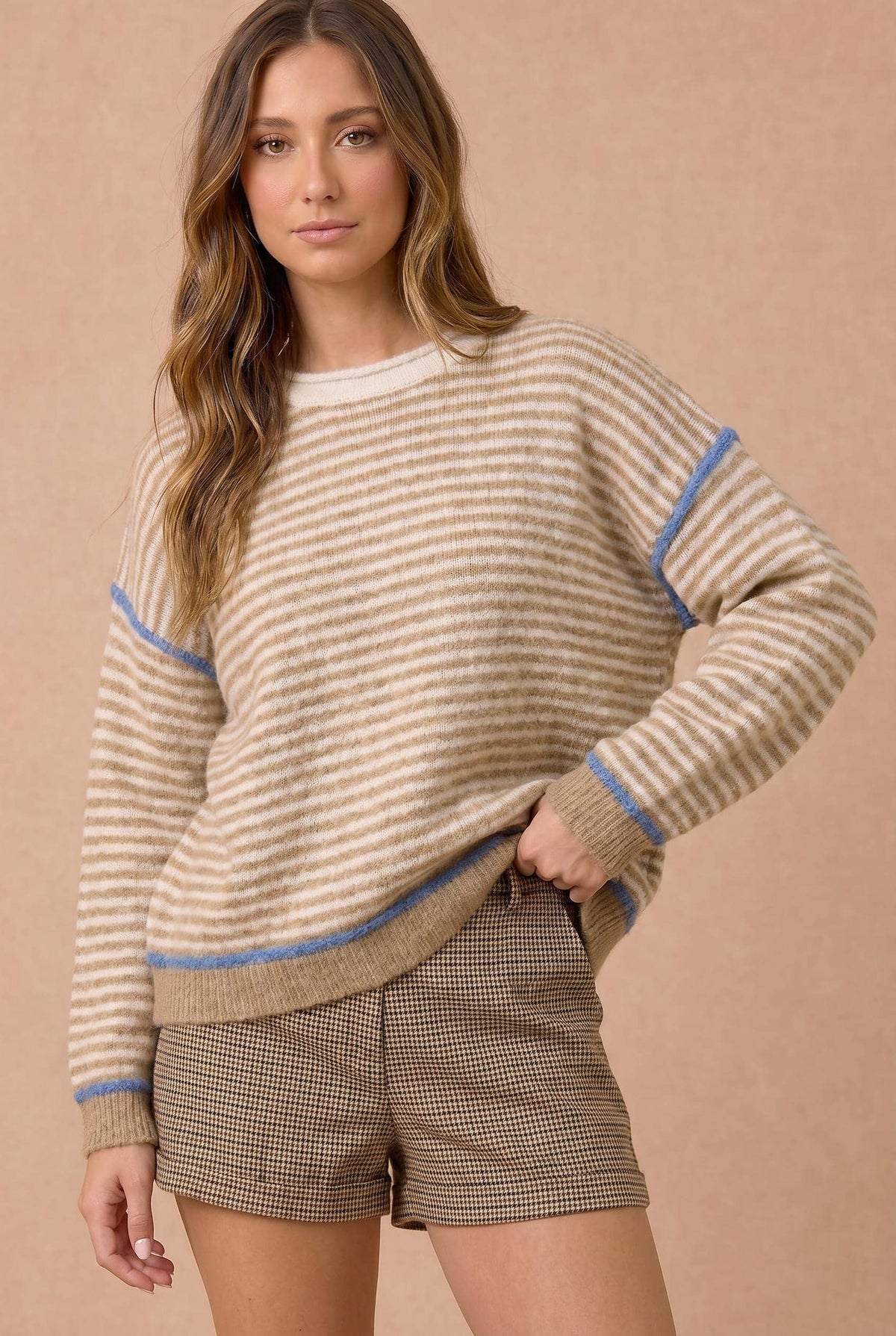 Stripe Sweater | Taupe