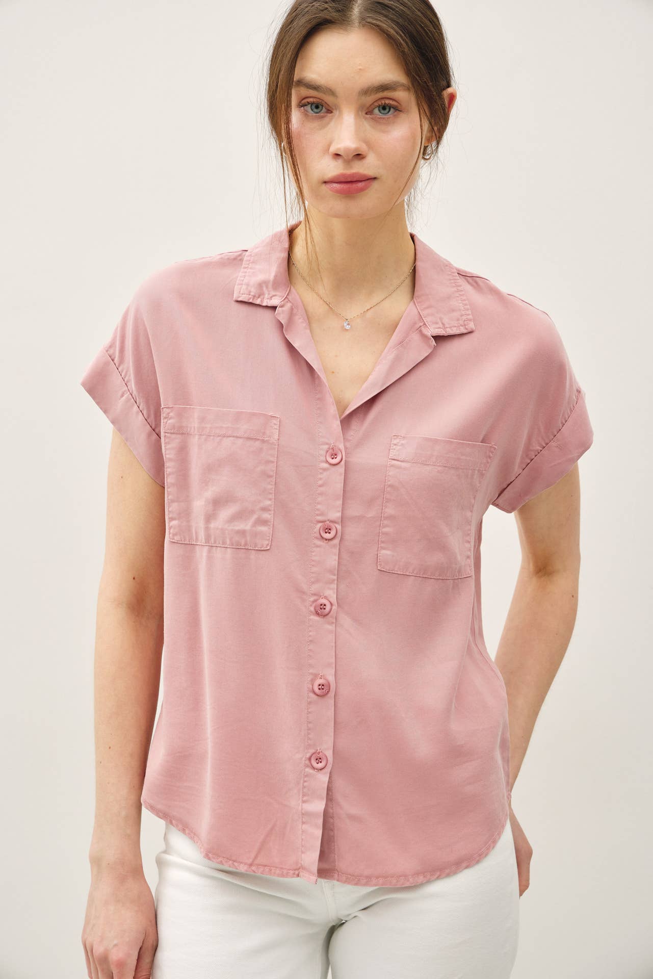 Dolman Sleeve Tencel Shirt
