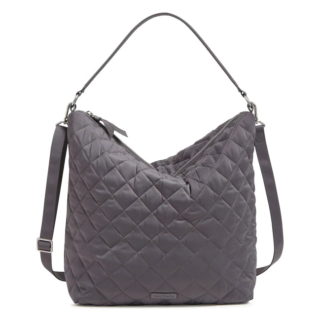 Oversized Hobo Shoulder Bag  |  Shadow Gray