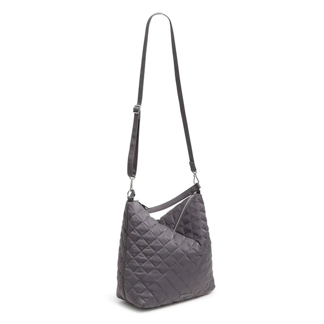 Oversized Hobo Shoulder Bag  |  Shadow Gray