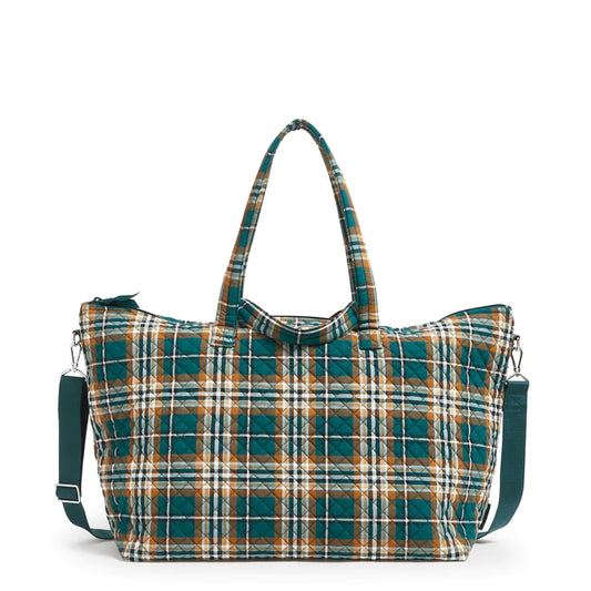 Overnight Travel Tote  |  Orchard Plaid