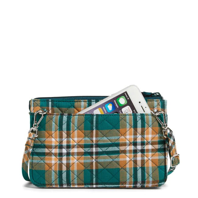 RFID Wallet Crossbody  |  Orchard Plaid