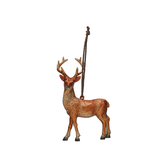 Blown Plastic Deer Ornament