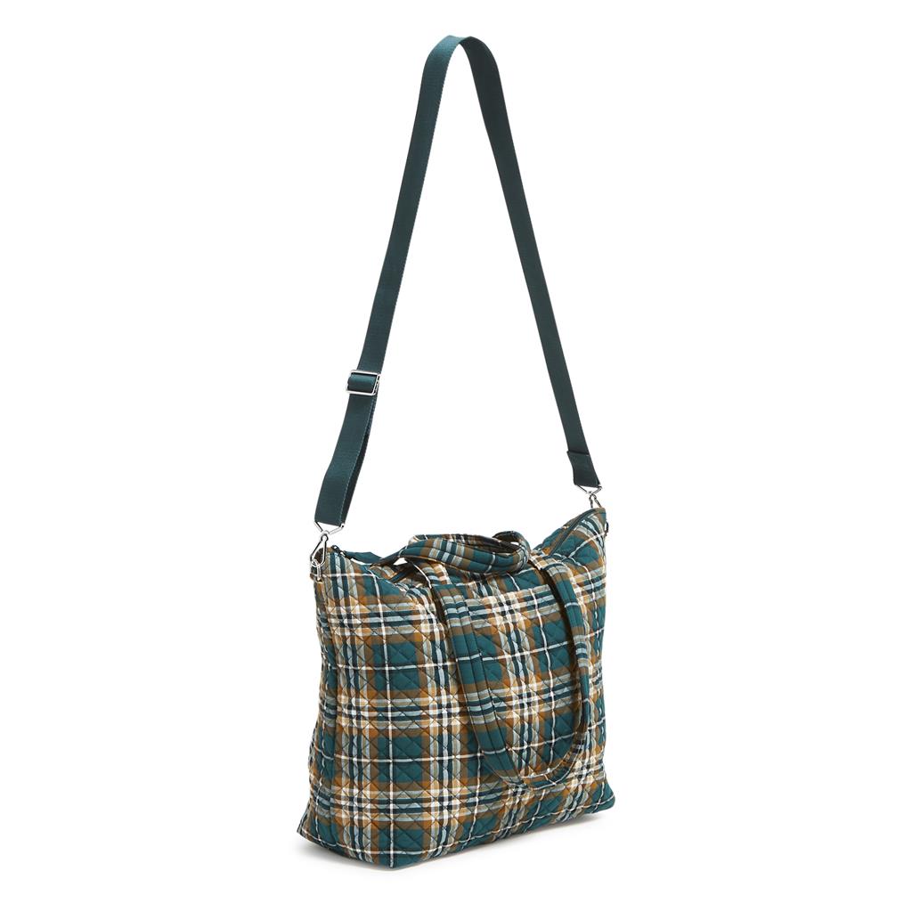 Slouchy Tote  |  Orchard Plaid