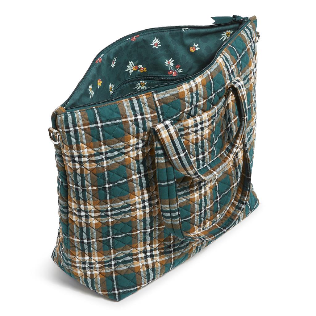 Slouchy Tote  |  Orchard Plaid