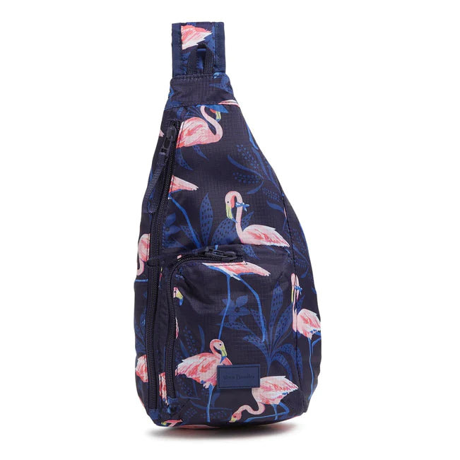 Mini Sling Backpack  |  Flamingo Party