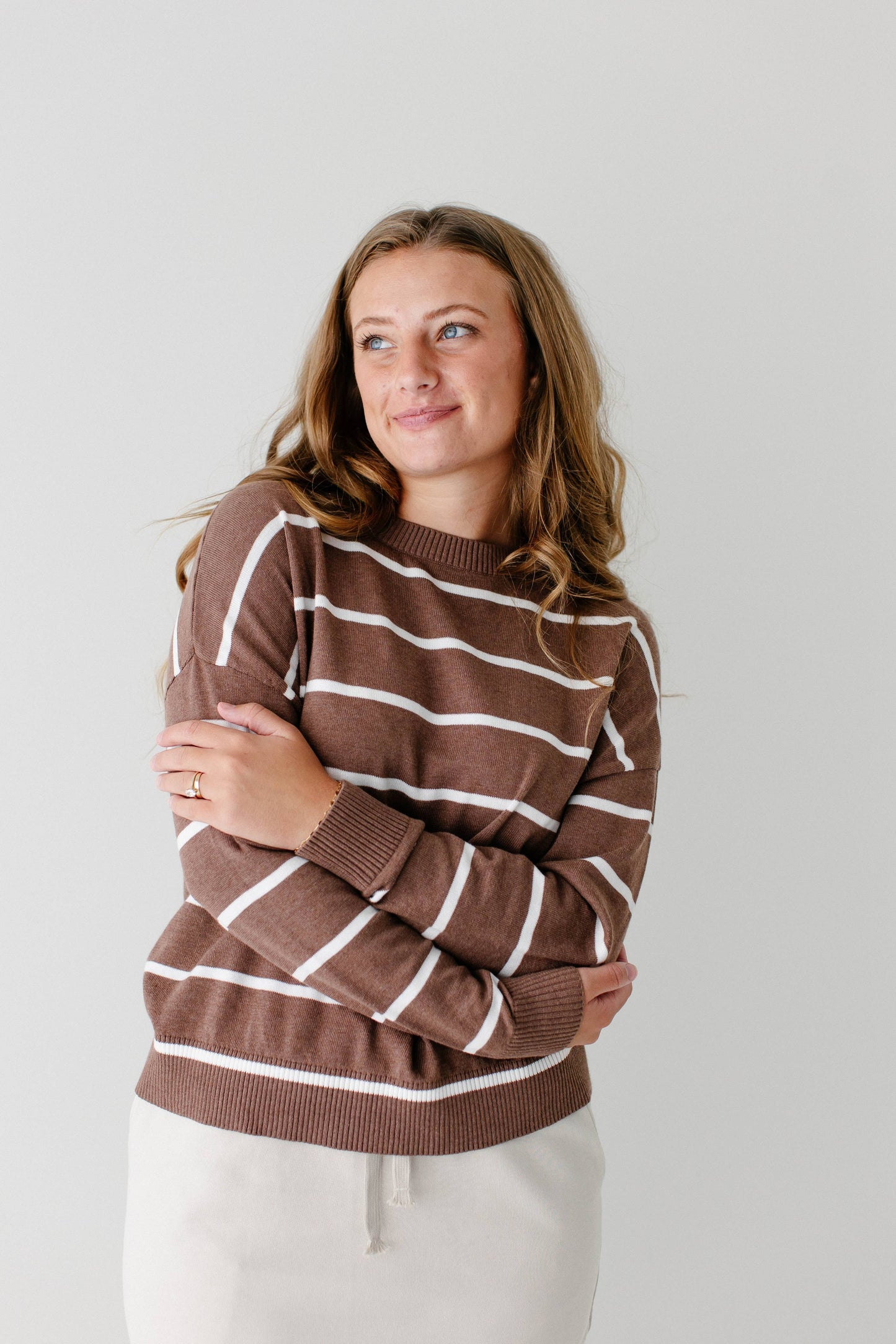 Stripe Cotton Sweater