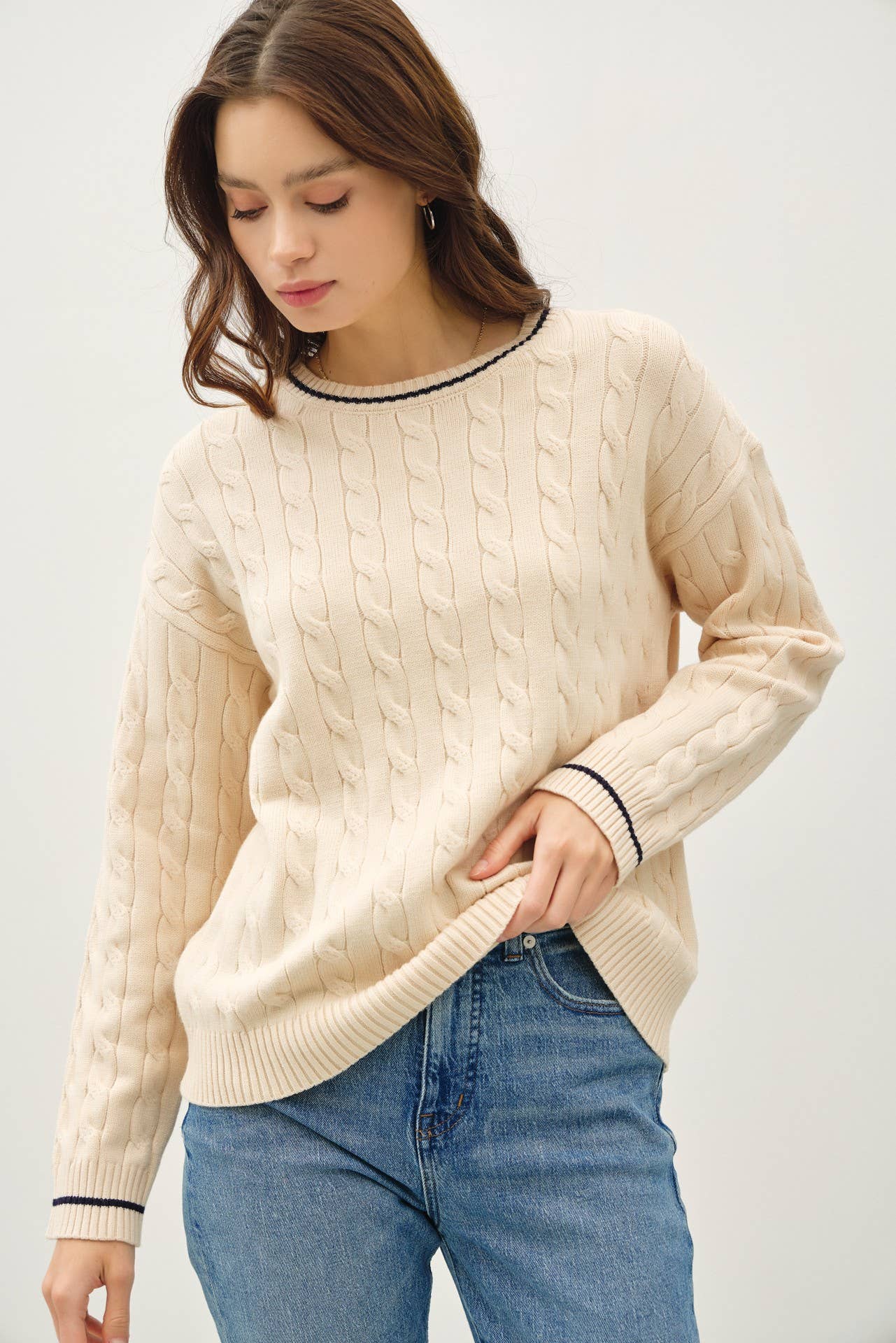 Chunky Cable Knit Sweater