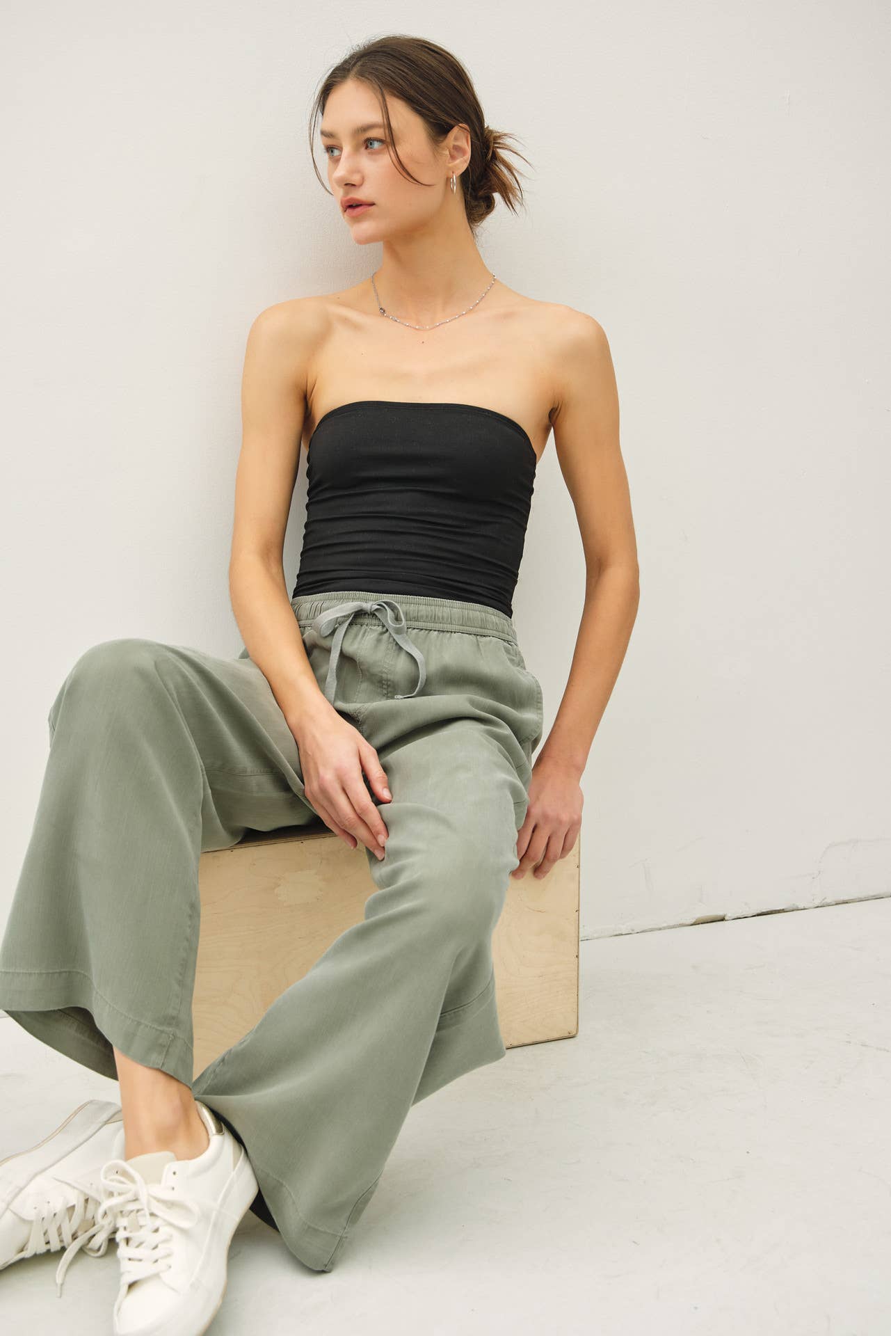 Tencel Wide Leg Pants