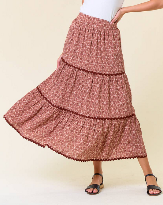 Tiered Maxi Skirt