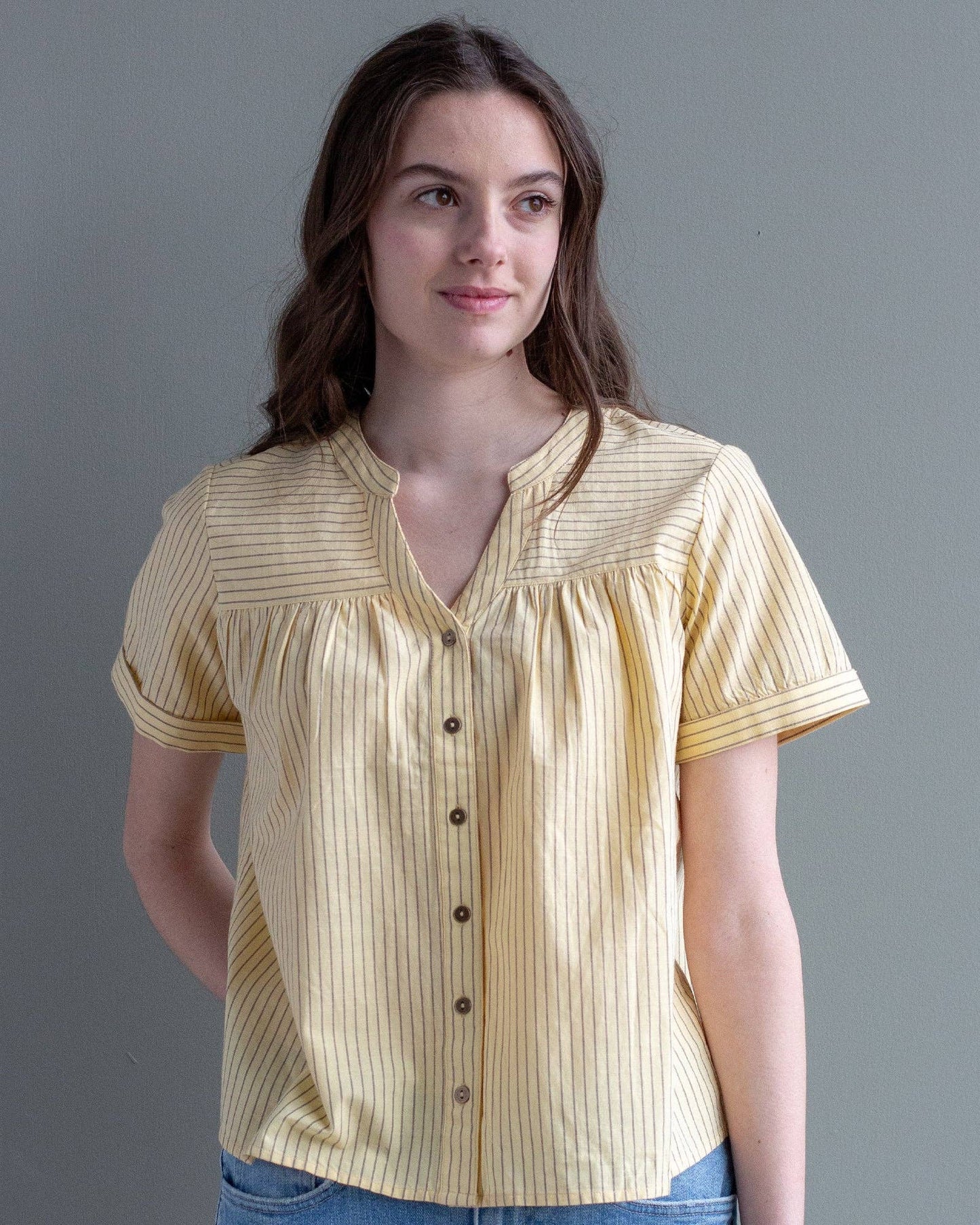 Melissa Striped Button Down