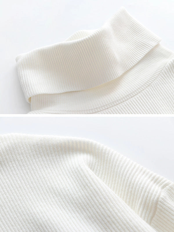 Casual Turtleneck with Button Detail