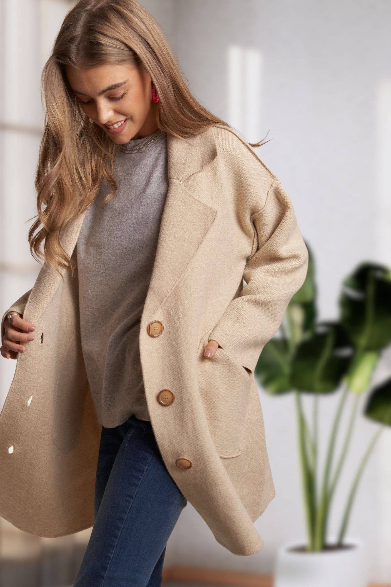 Sweater Coat | Oatmel