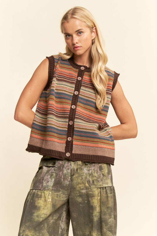 Striped Sweater Vest
