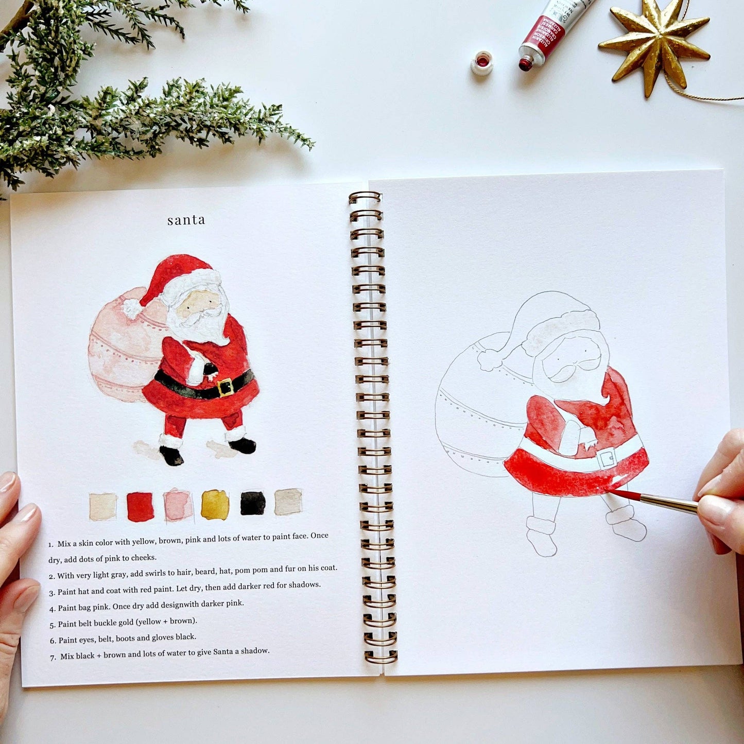 Watercolor Workbook | Christmas