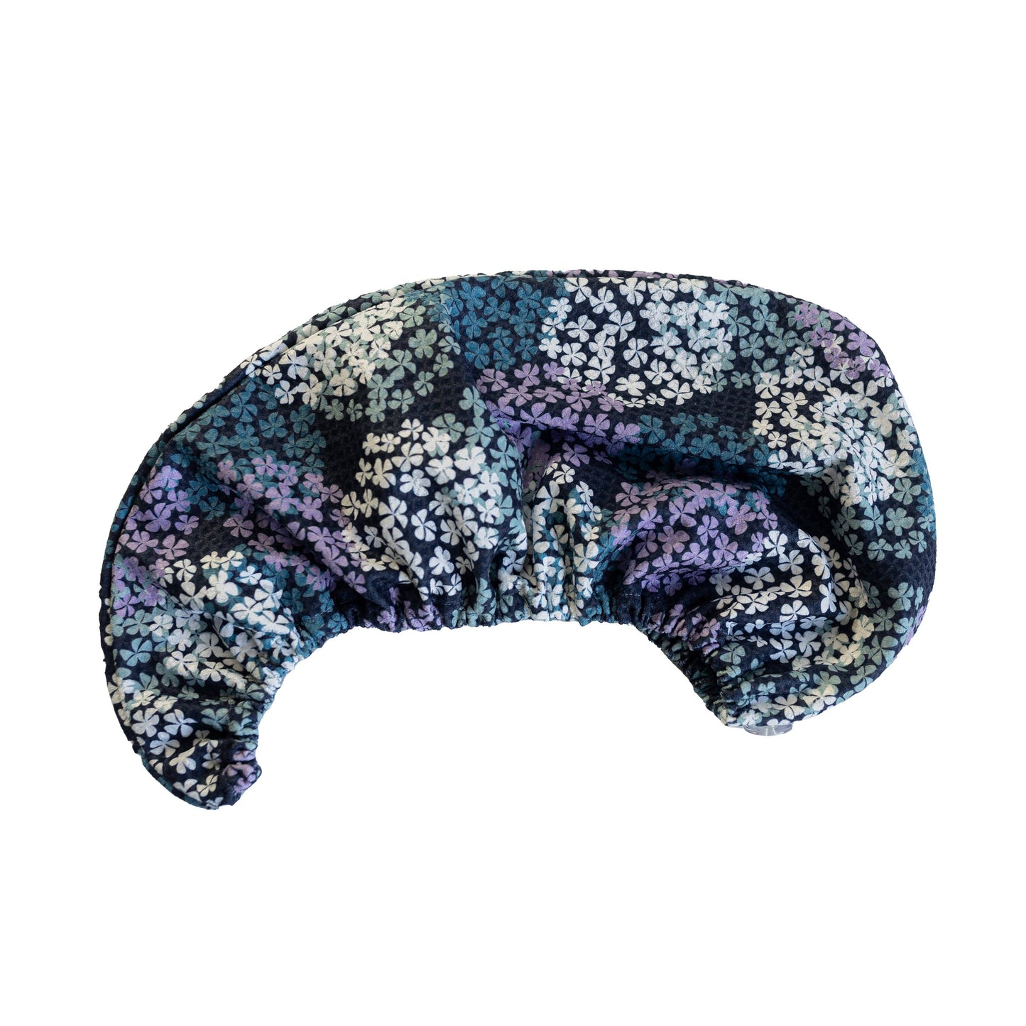 Hair Towel Wrap | Hydrangea in Navy
