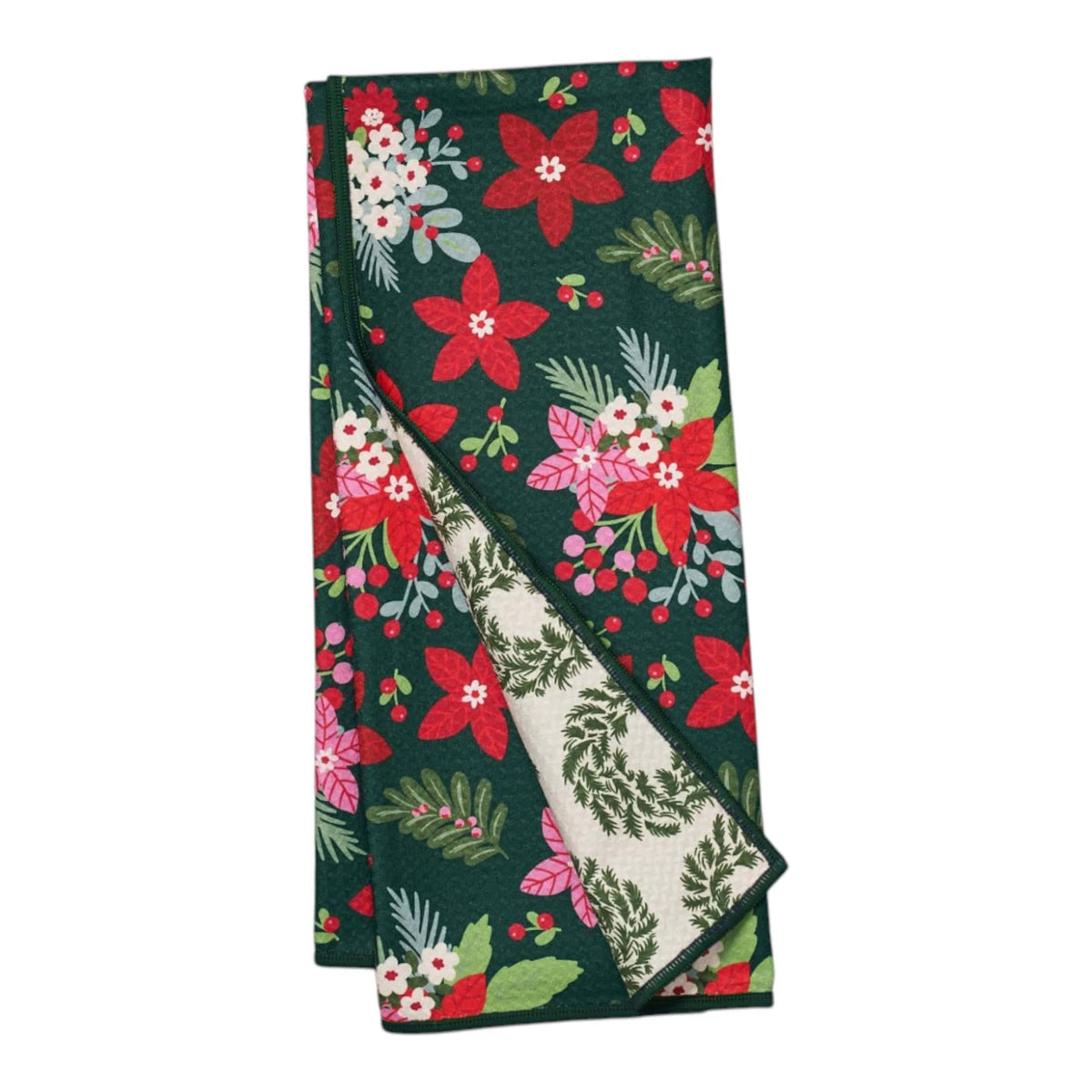 Anywhere Towel Reversible | Poinsettia Garden