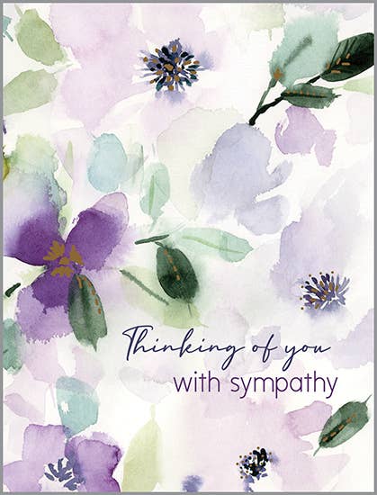 Sympathy Card | Purple Floral