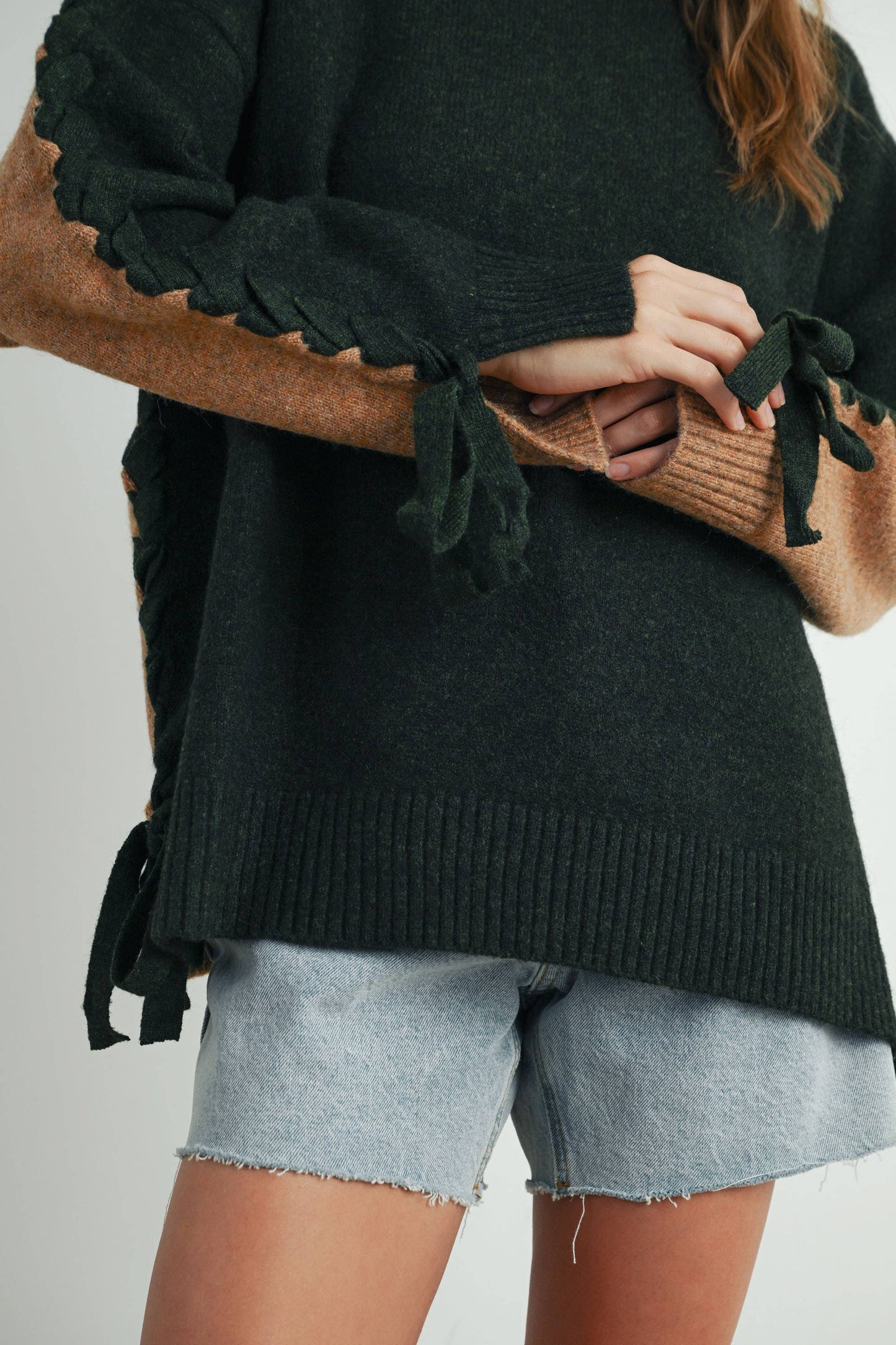 Crew Neck Long Sleeve Pullover Sweater