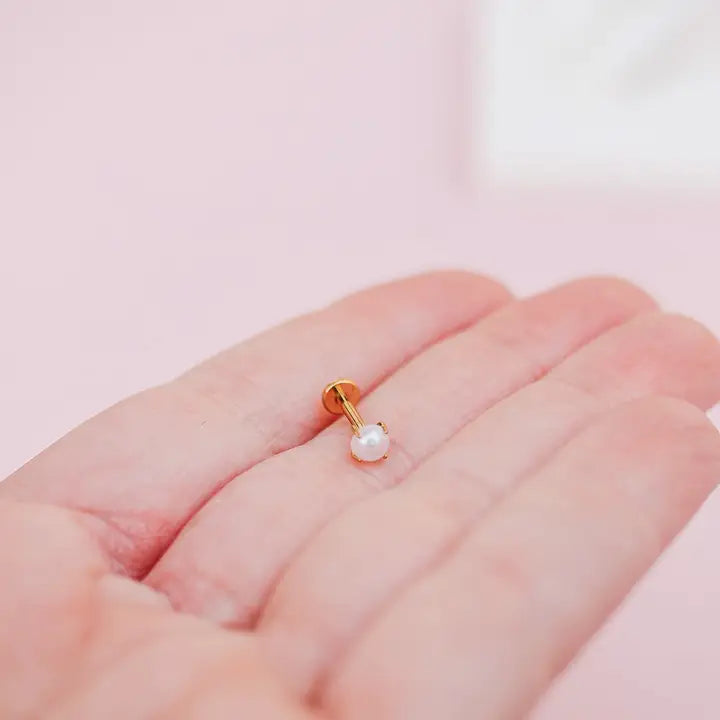 Pearl Flat Back Stud