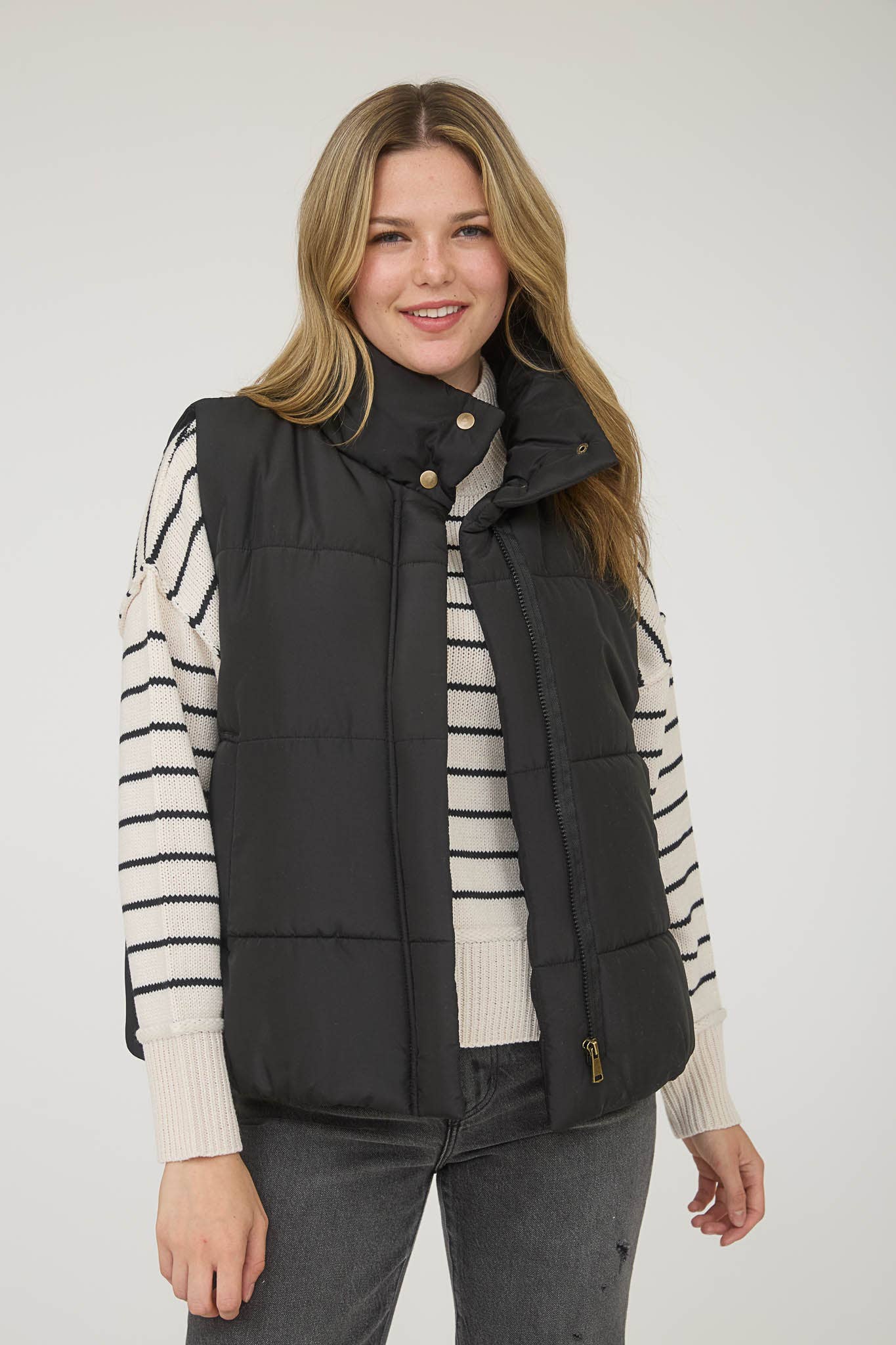 Black Puffer Vest