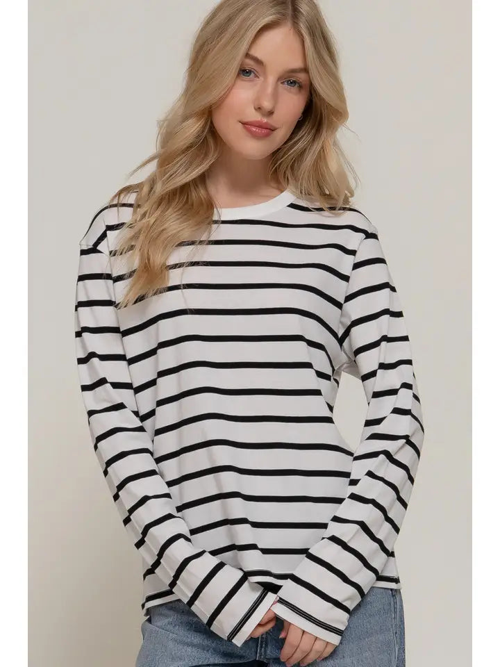 Long Sleeve Stripe Tee