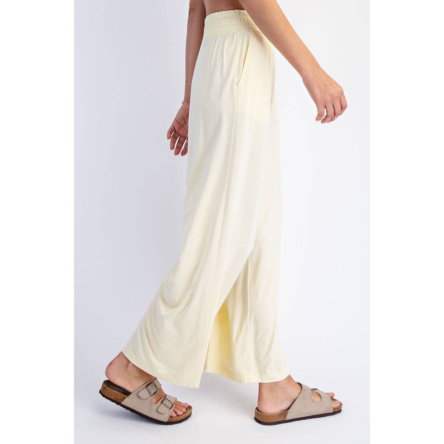Cropped Wide Leg Pants