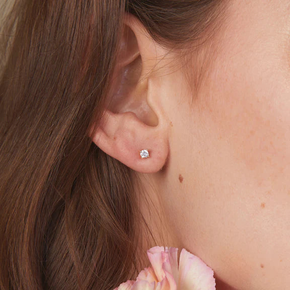 Petite CZ Studs | Gold