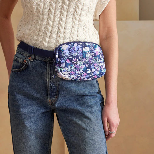 Featherweight Small Belt Bag  |  Artist's Garden Purple