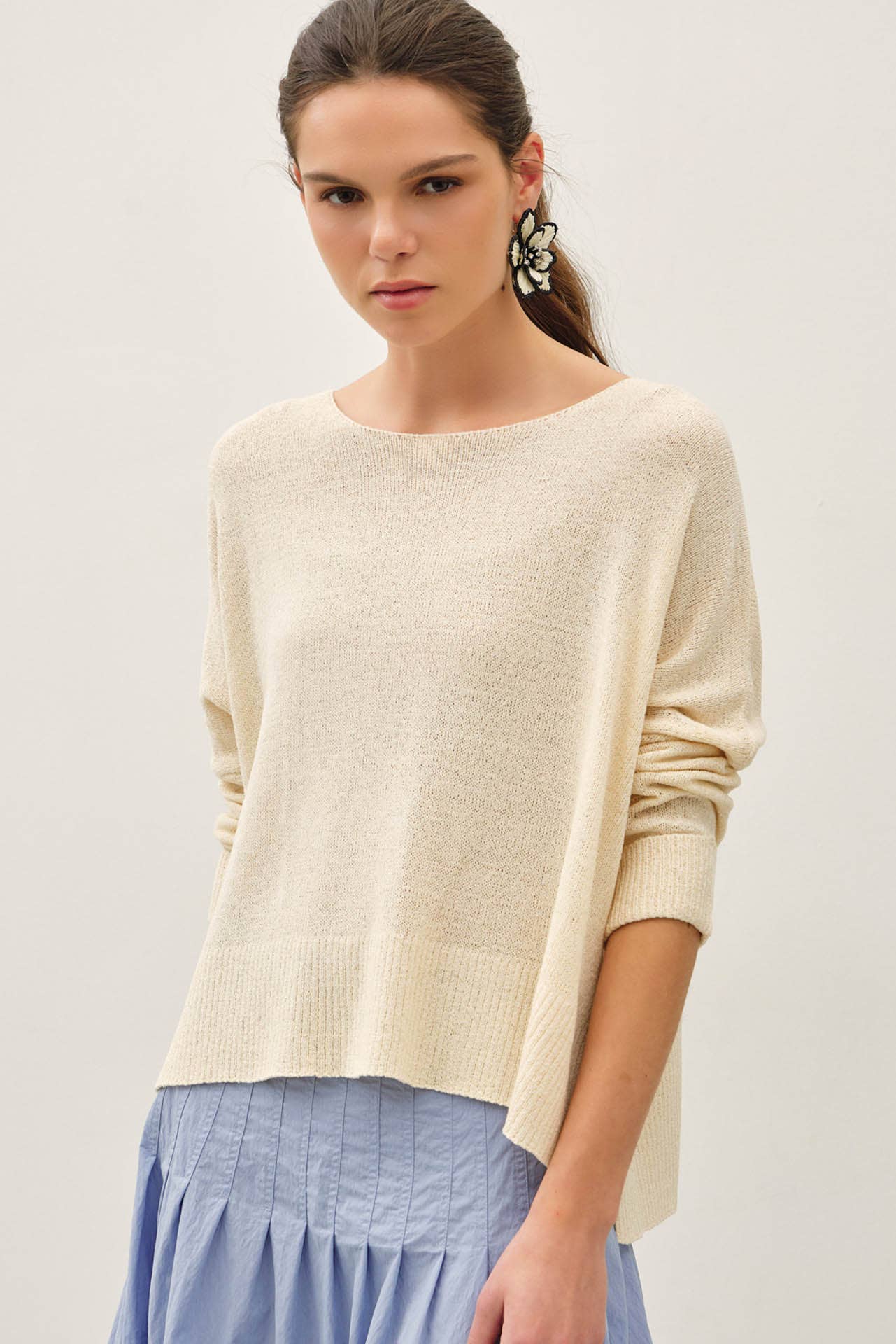 Boxy Cropped Sweater