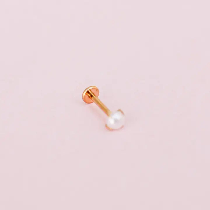 Pearl Flat Back Stud