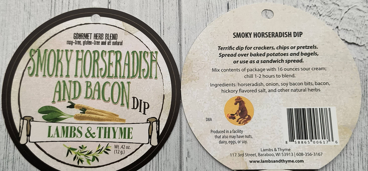 Herb Blend Dip | Smoky Horseradish and Bacon