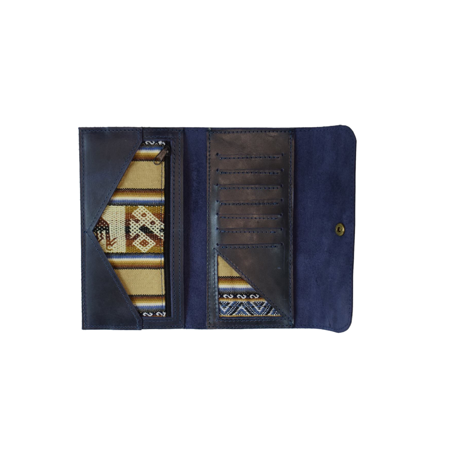 Leather Wallet | Navy