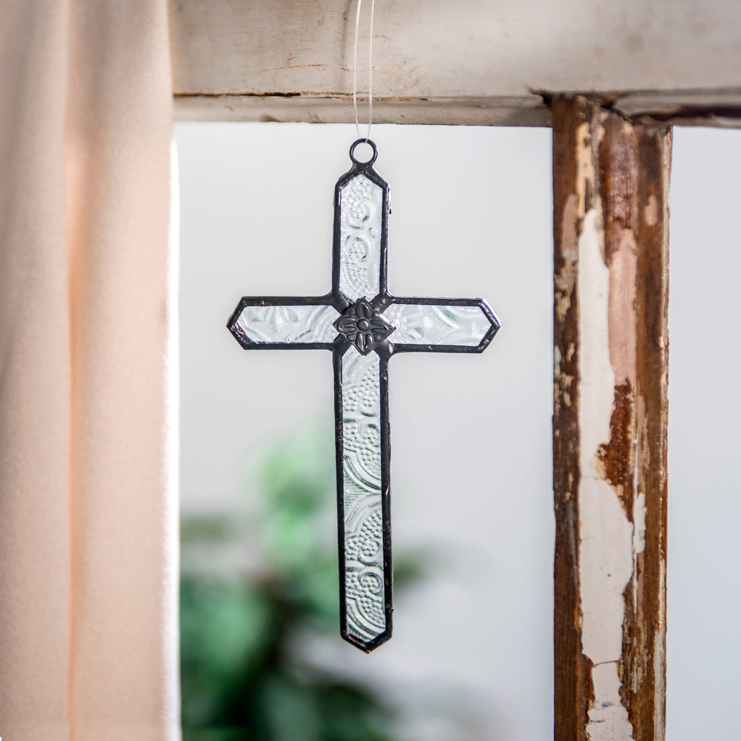 Glass Ornament | Small Cross