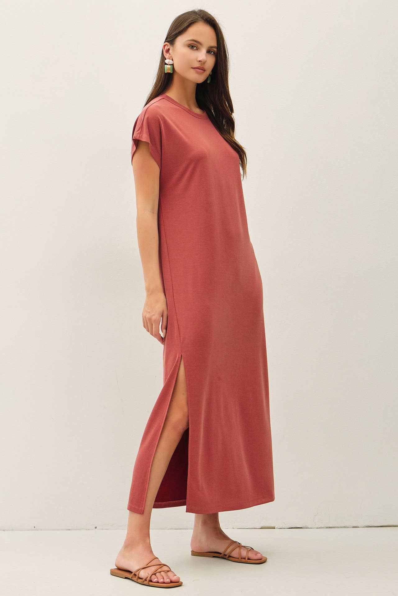 Cap Sleeve Maxi Dress