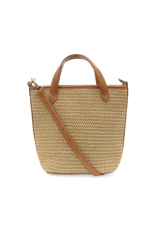 Straw Mini Bucket Crossbody