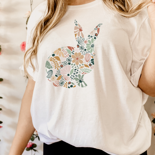 Colorful Bunny Graphic Tee