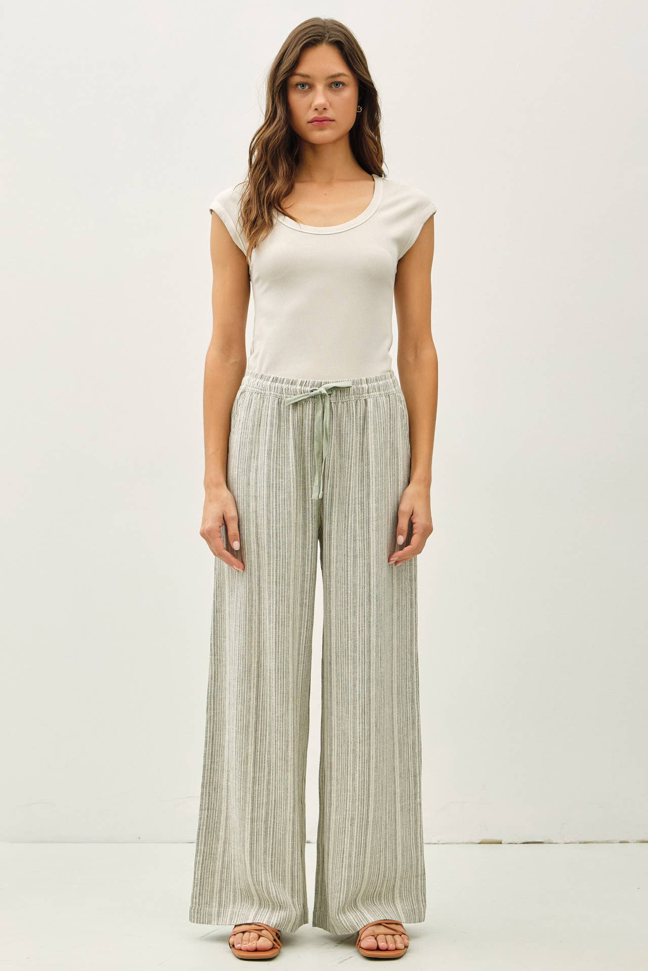 Linen Wide Leg Pants