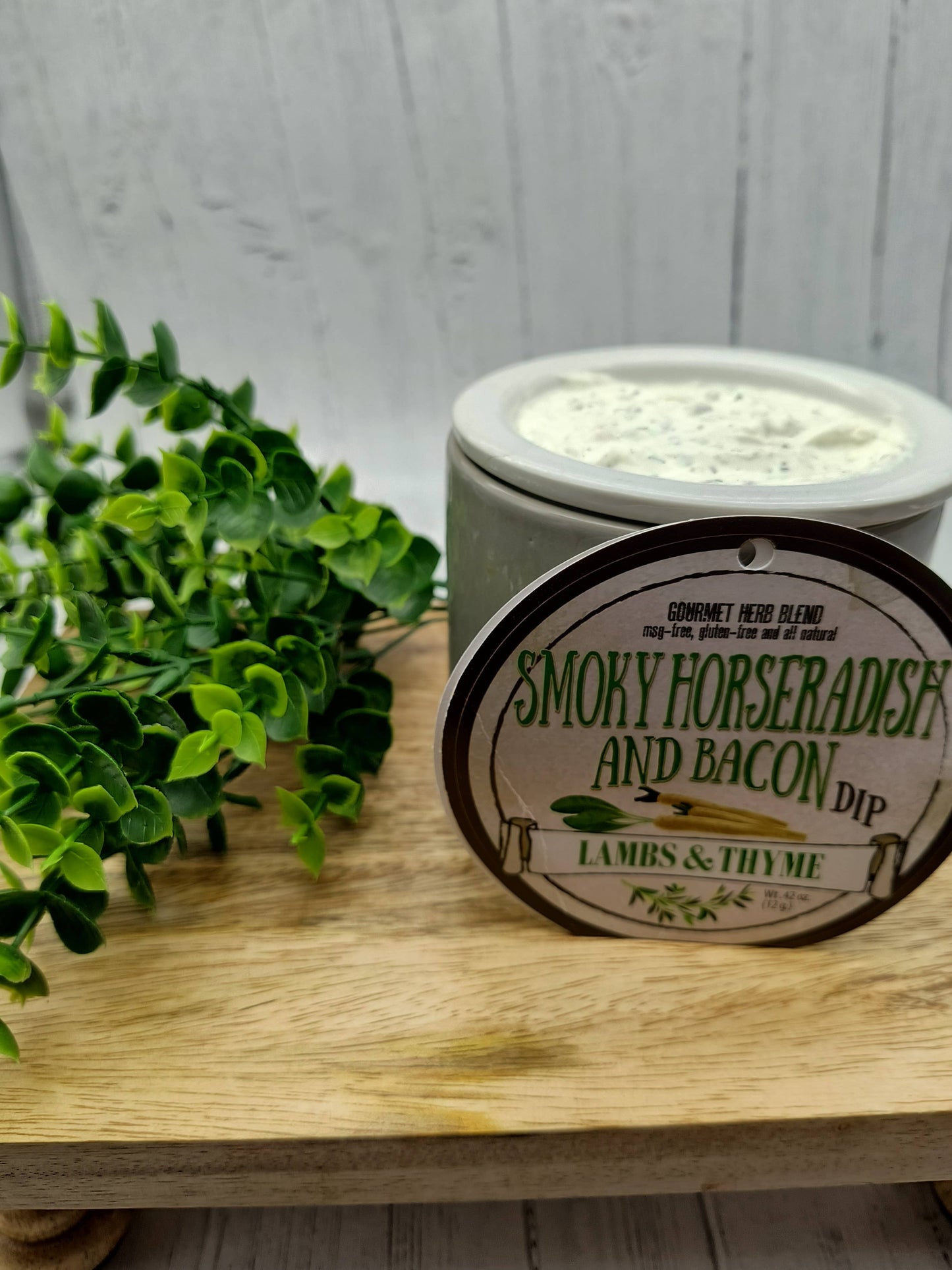 Herb Blend Dip | Smoky Horseradish and Bacon