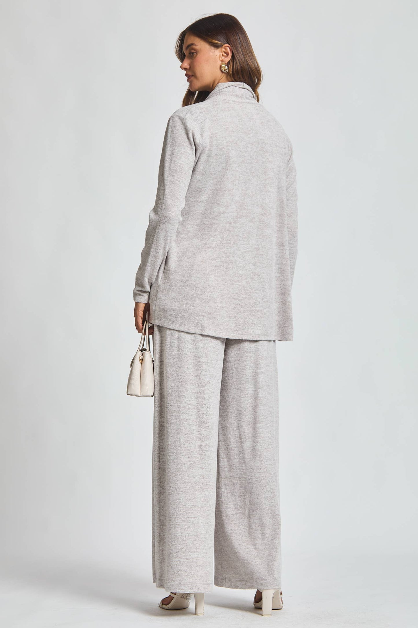 Soft Tank + Cardigan + Relaxed Pants Set