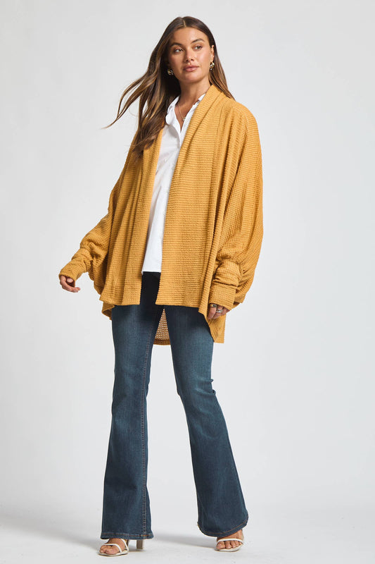 Crochet Knit Batwing Cardigan