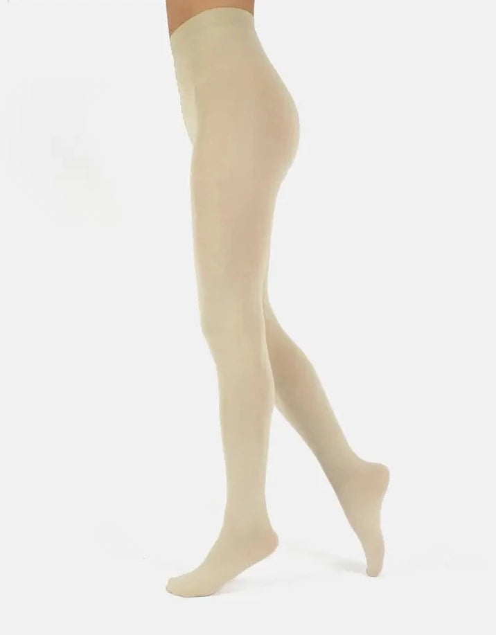 Cashmere Wool Tights | Oyster White