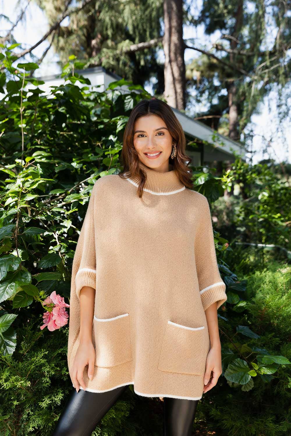 Turtleneck Poncho