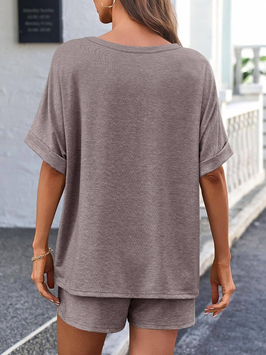 Heathered Shorts Set