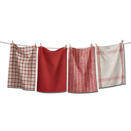 Canyon Woven Dishtowel Set | Red