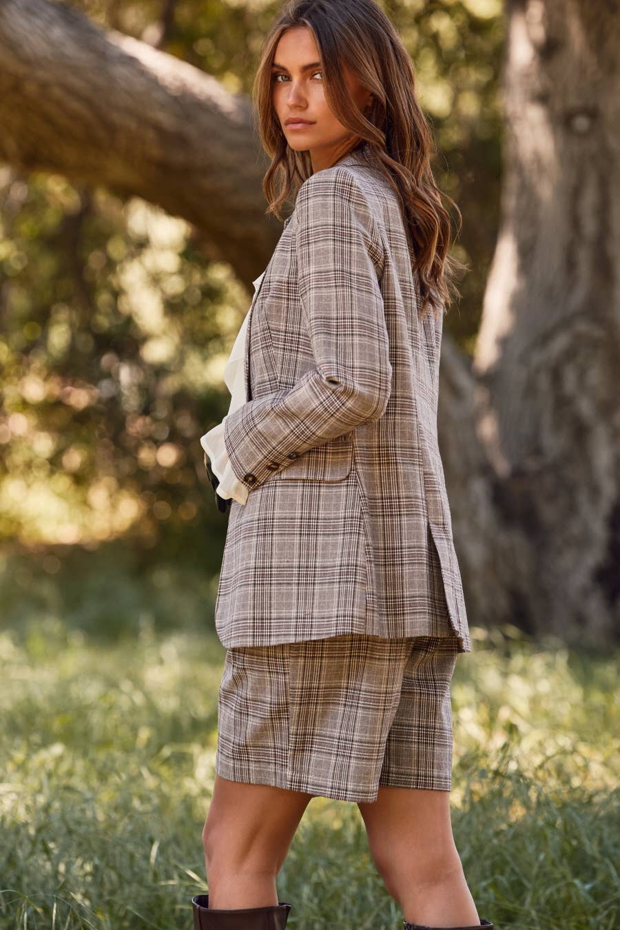Plaid  Blazer